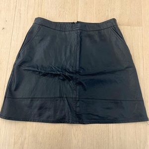Reserved Black Mini Leather Skirt Size 12